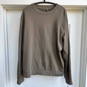 Lululemon French Terry Oversized Long-Sleeve Crew (Large, Nomad)